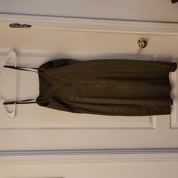 Vintage 1970s Handmade Olive Green Dress(no tags) - Picture 3 of 11